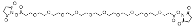 Molecular structure of the compound: Bis-PEG10-NHS ester